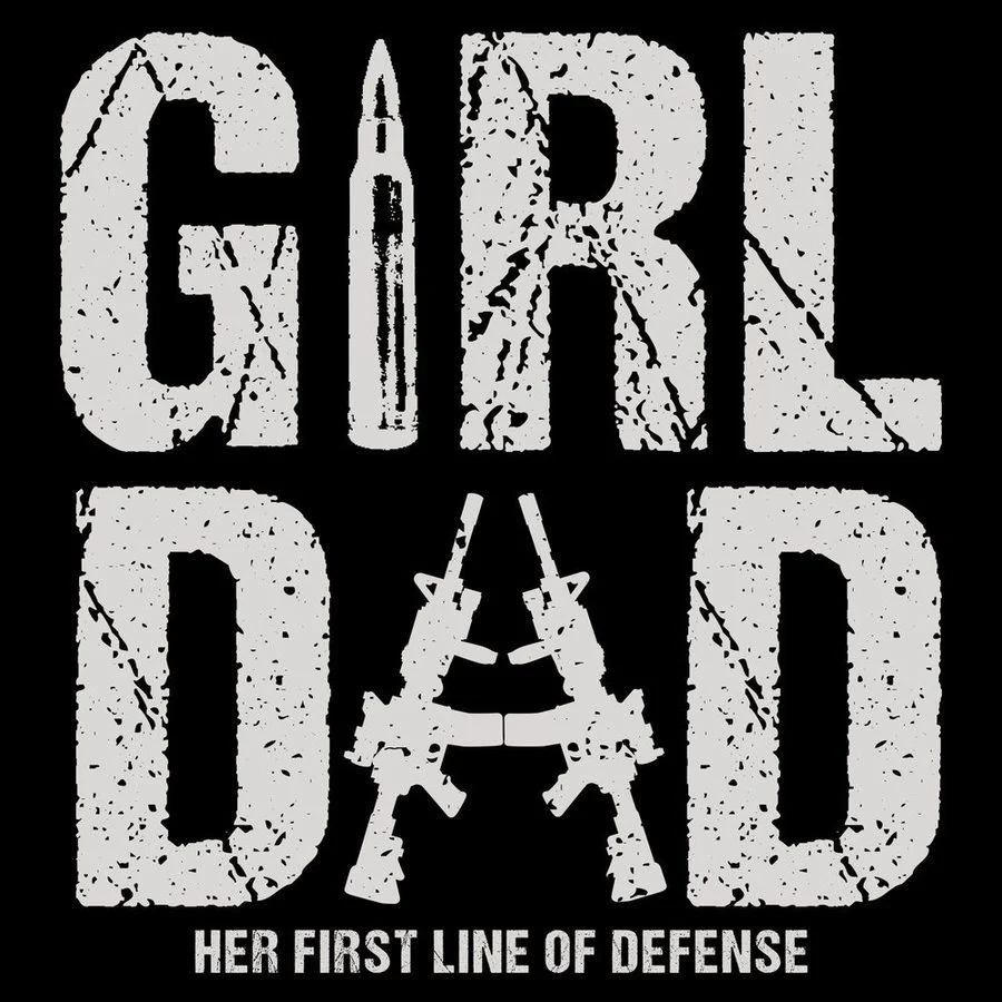 Girl Dad T-Shirt - Black - Image 5