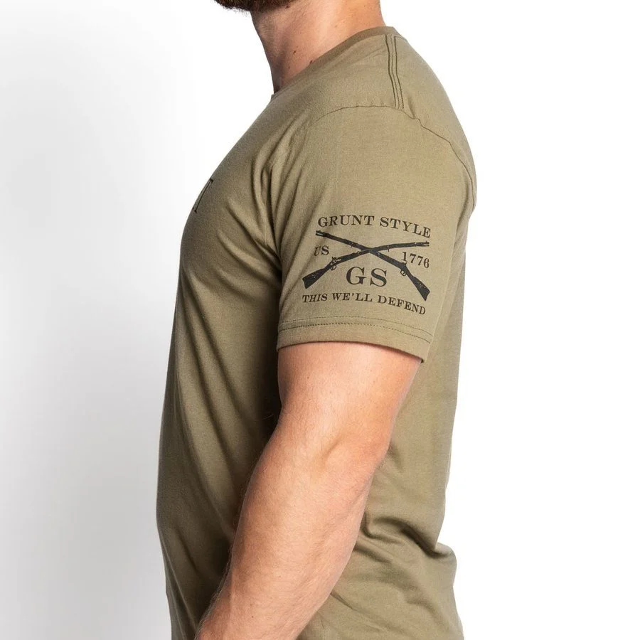 Grumpy Old Vet T-Shirt - Military Green - Image 7
