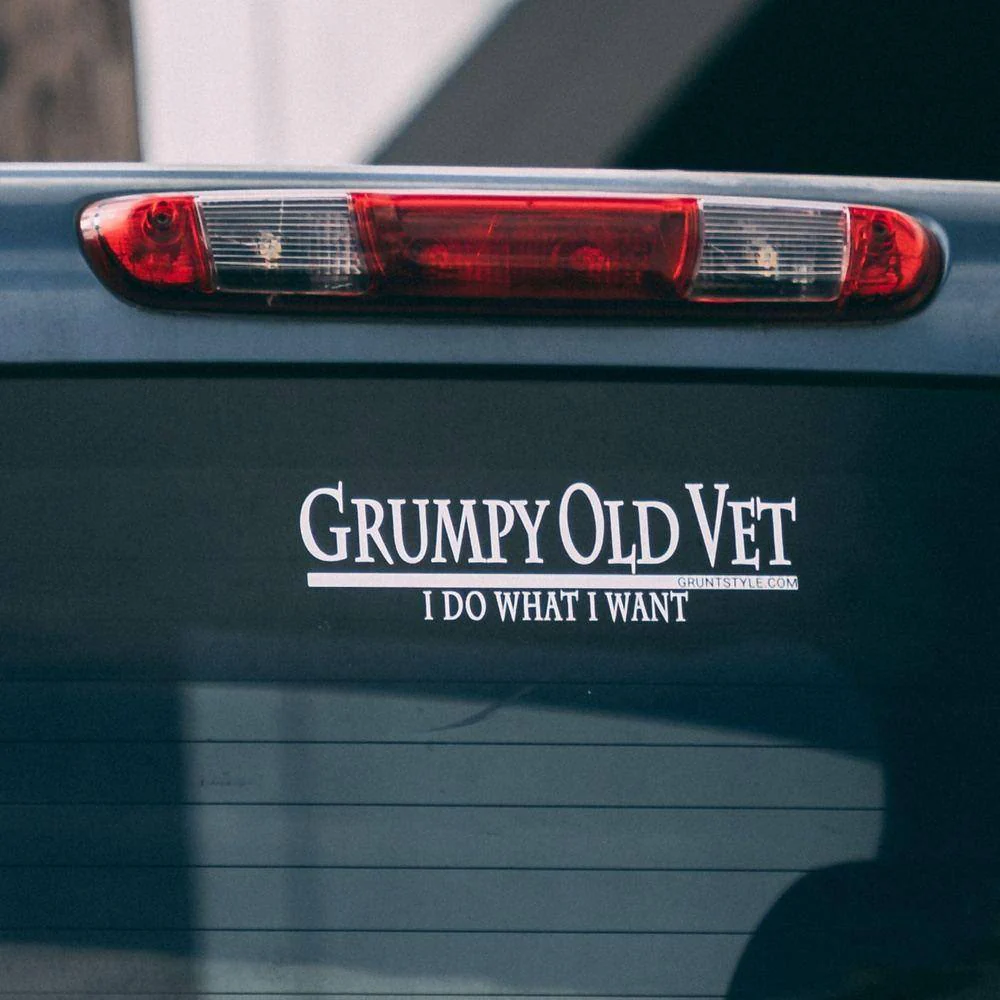 Grumpy Old Vet Decal - Image 3