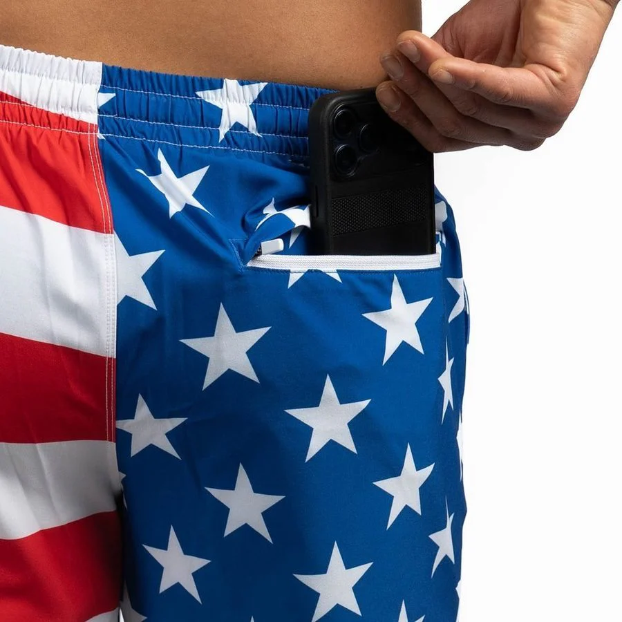 Grunt Short 5" Inseam - American Flag - Image 9