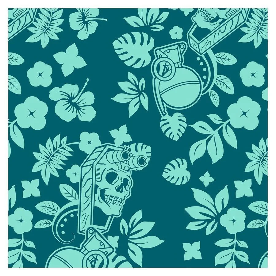 Grunt Short 5" Inseam - Tropical Death Harbor - Image 5