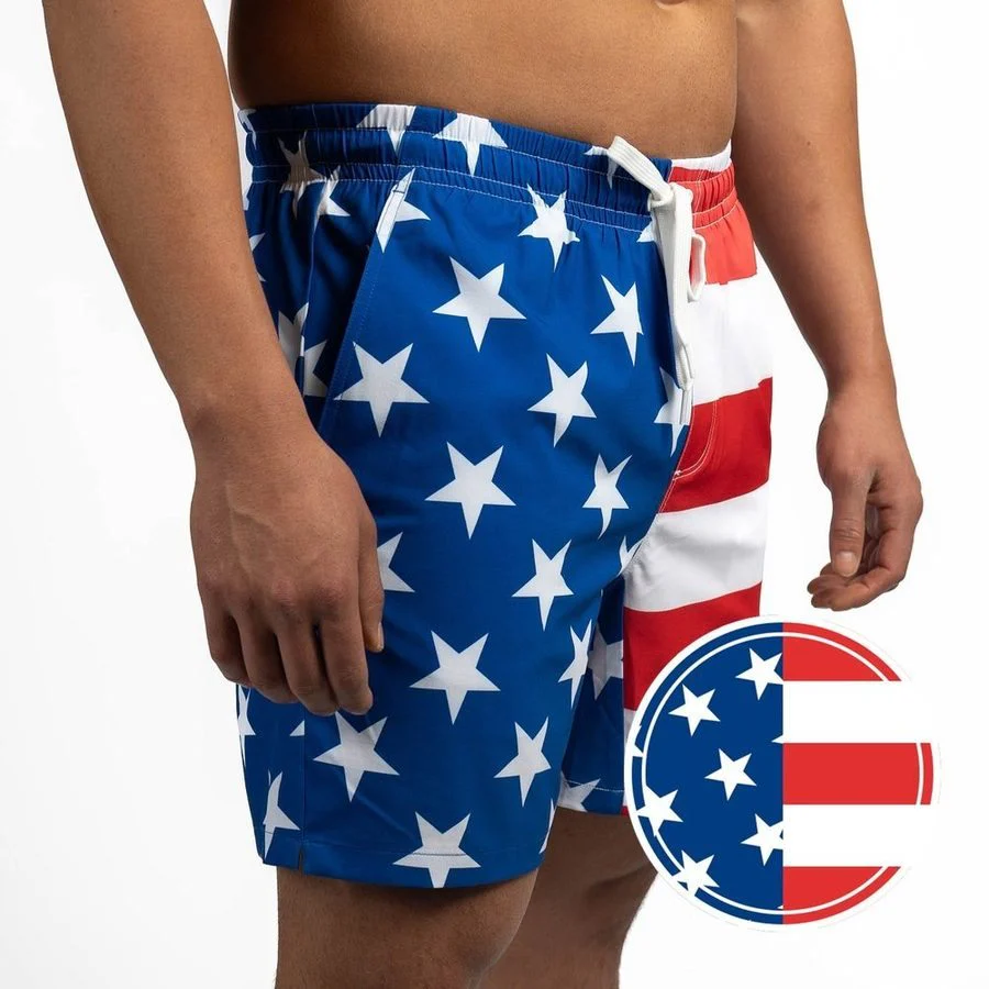 Grunt Short 7" Inseam - American Flag - Image 4