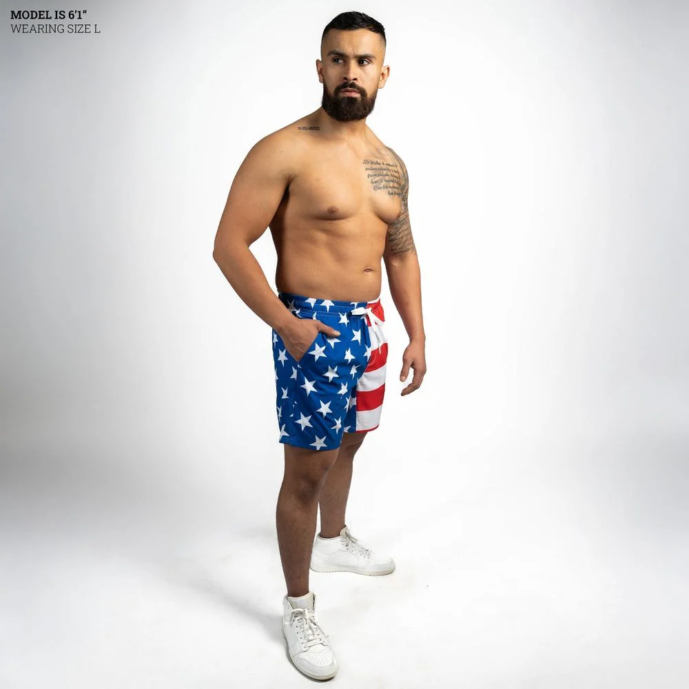 Grunt Short 7" Inseam - American Flag - Image 5