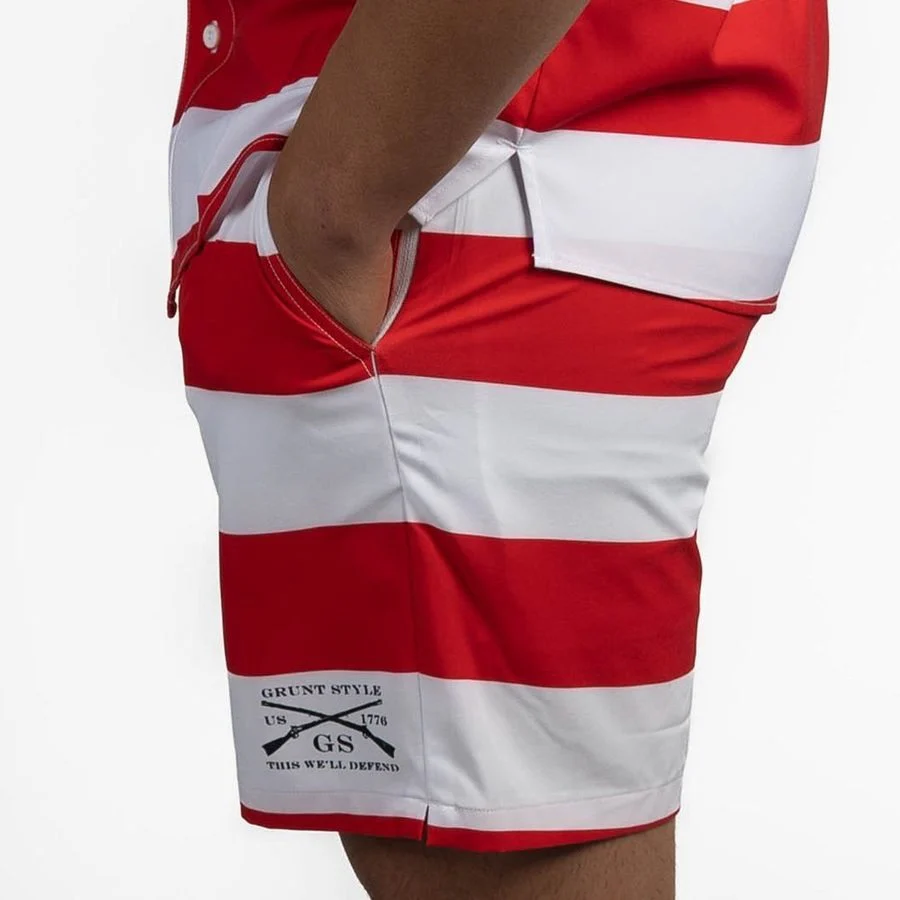 Grunt Short 7" Inseam - American Flag - Image 6