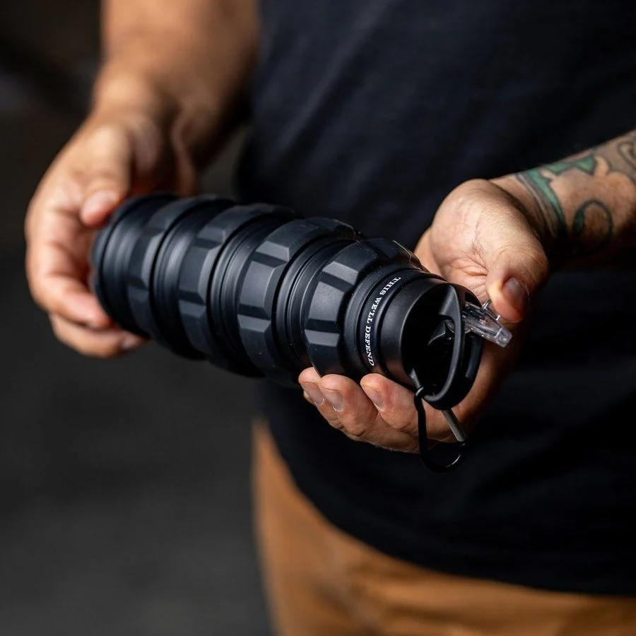 Grunt Style Black Hydro Blast: Collapsible Bottle - Image 4