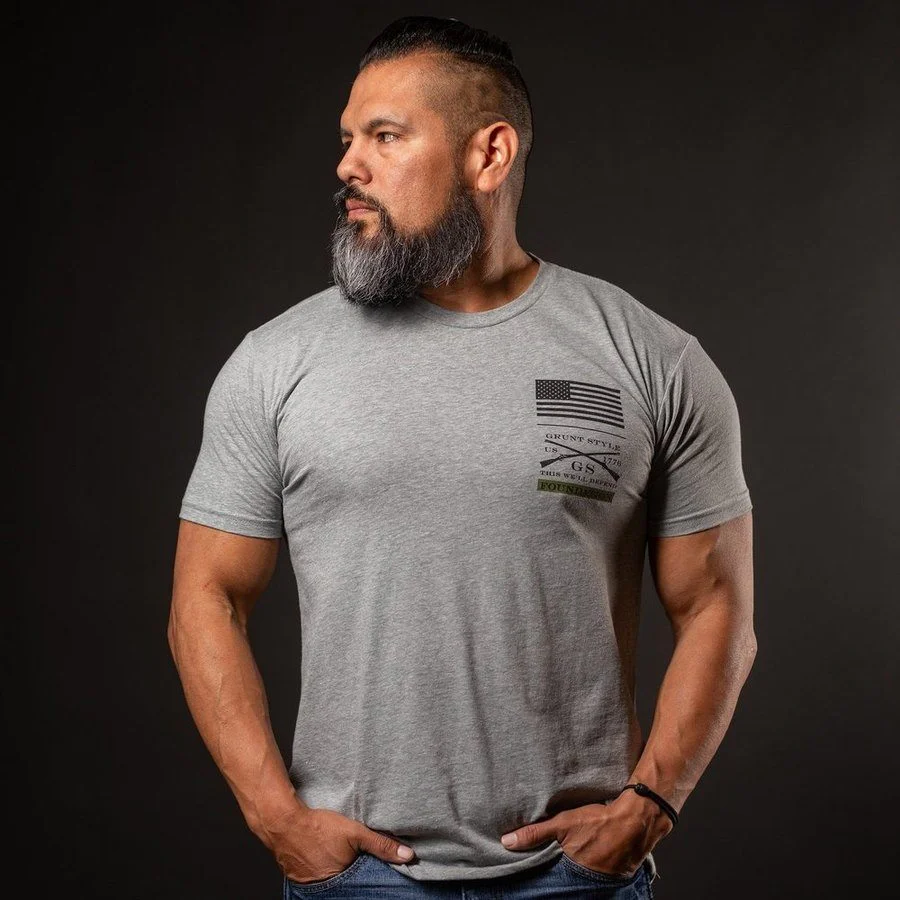 Grunt Style Foundation Advocacy T-Shirt - Dark Heather Gray - Image 3