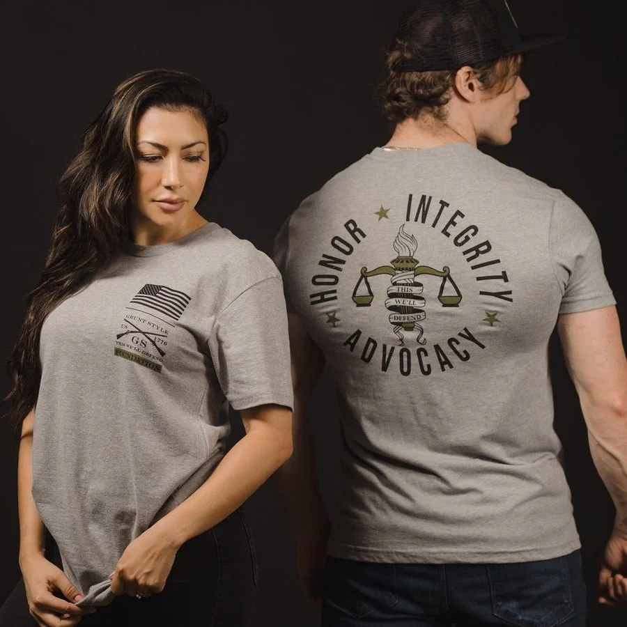 Grunt Style Foundation Advocacy T-Shirt - Dark Heather Gray - Image 5
