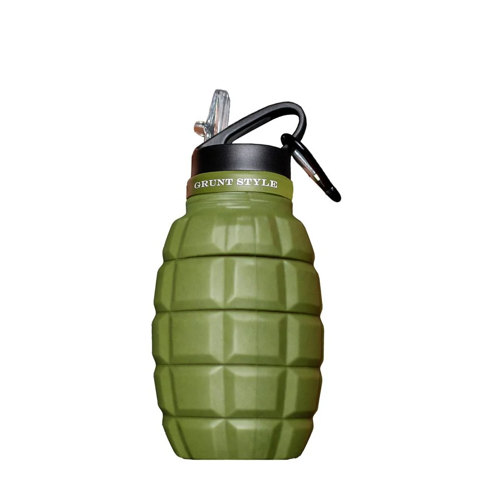 Grunt Style Military Green Hydro Blast: Collapsible Bottle