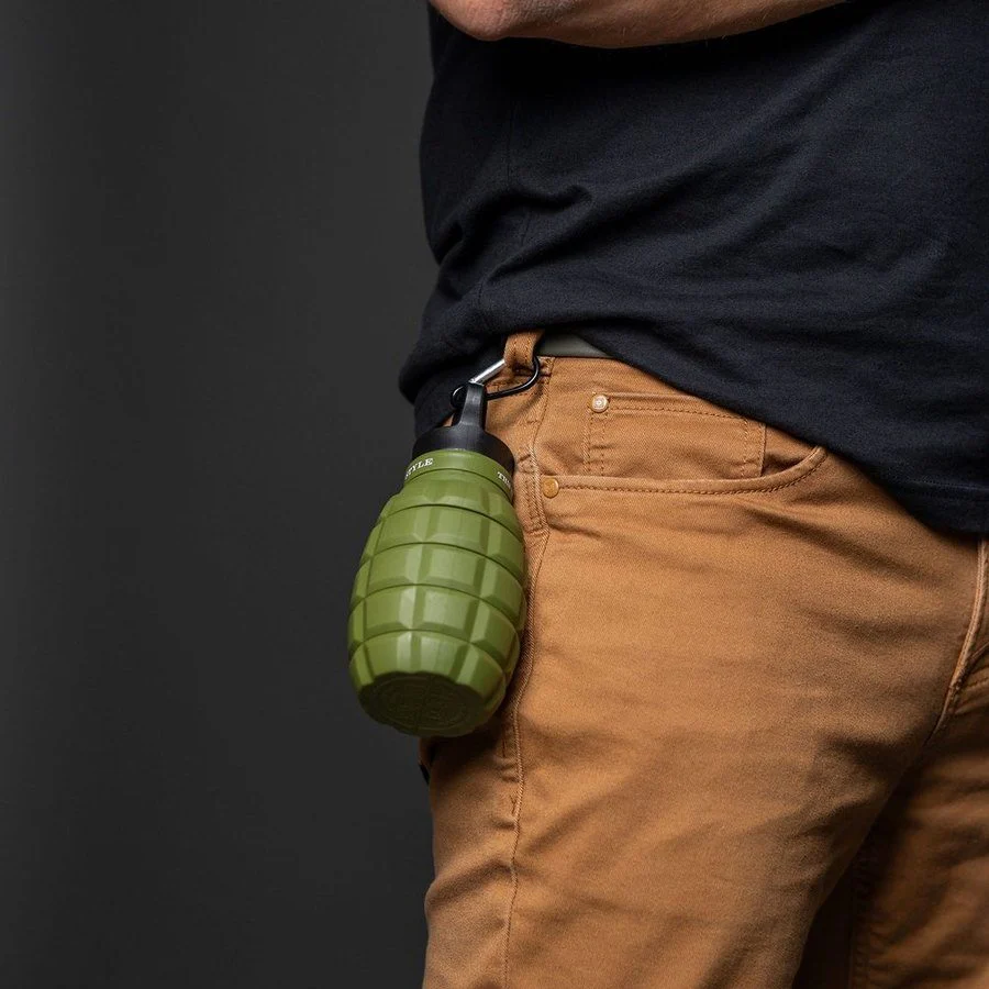 Grunt Style Military Green Hydro Blast: Collapsible Bottle - Image 2