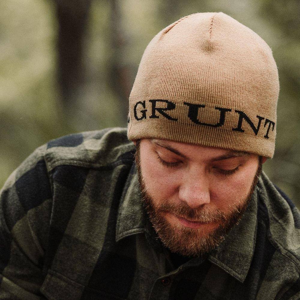 Reversible Skull Cap Beanie - Black and Tan - Image 2