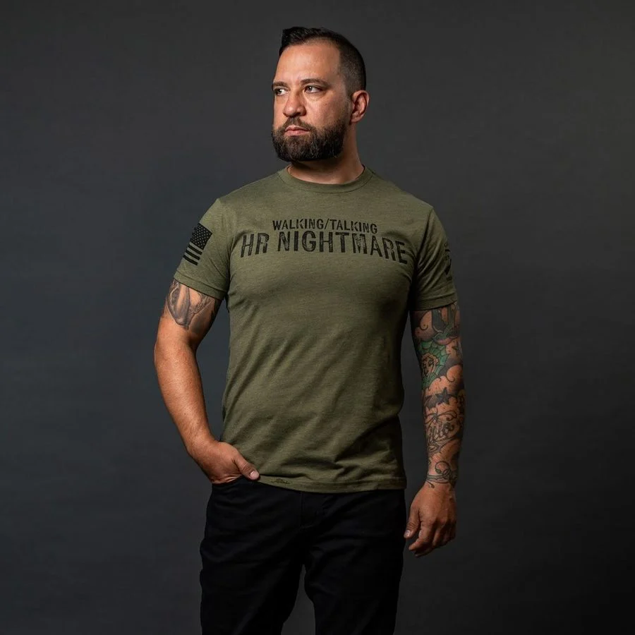HR Nightmare T-Shirt - Military Green - Image 5