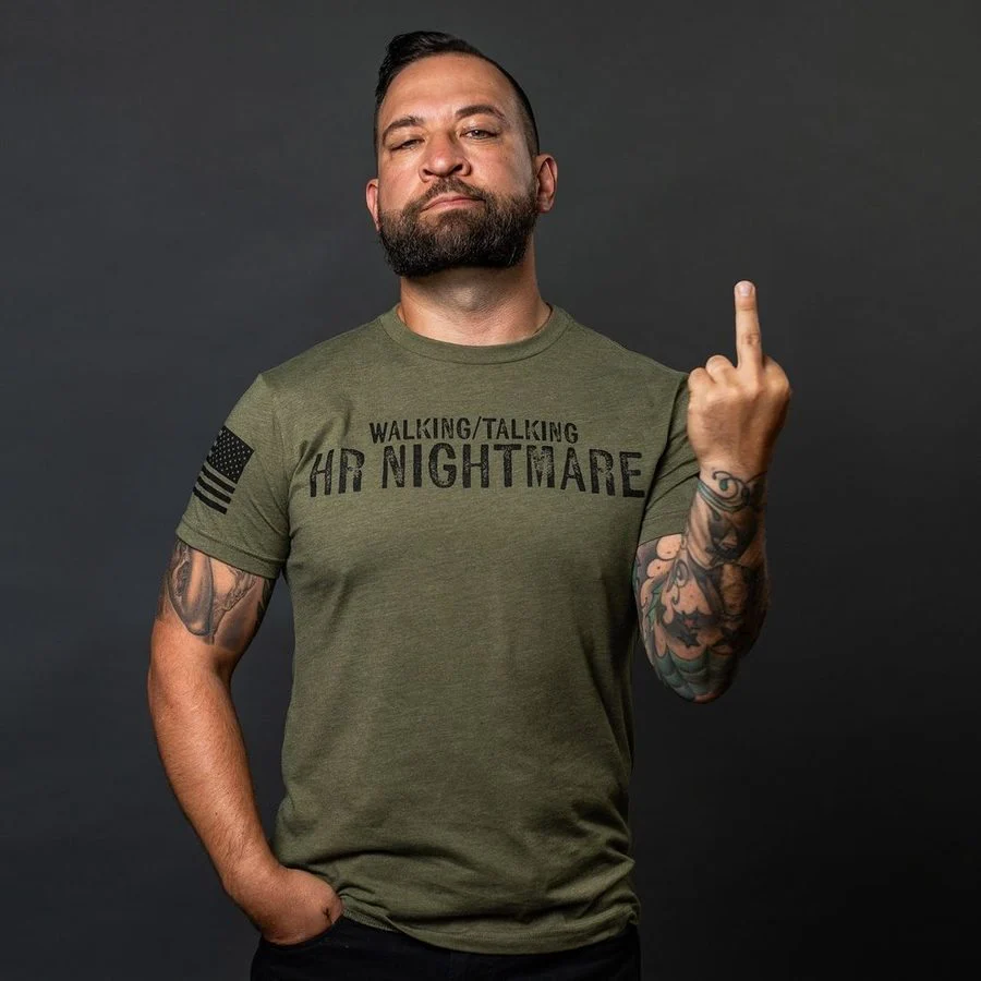 HR Nightmare T-Shirt - Military Green - Image 6