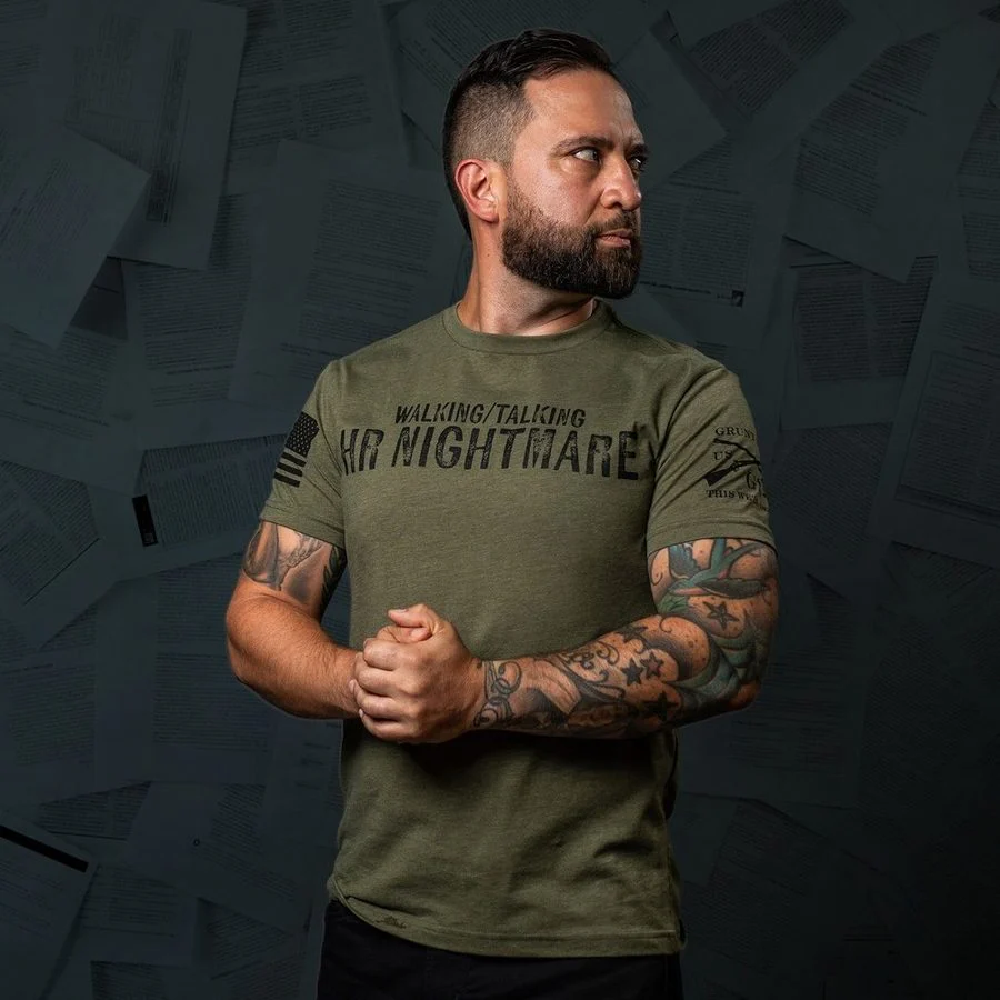 HR Nightmare T-Shirt - Military Green - Image 7