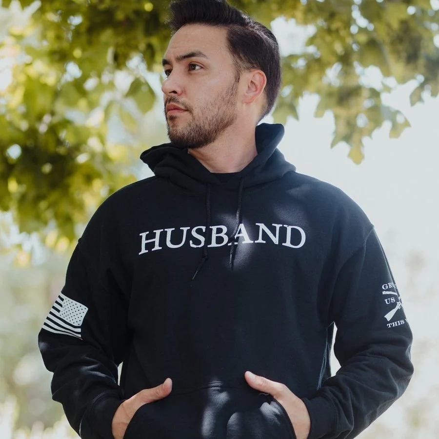 Husband Defined Hoodie - Black - Image 2