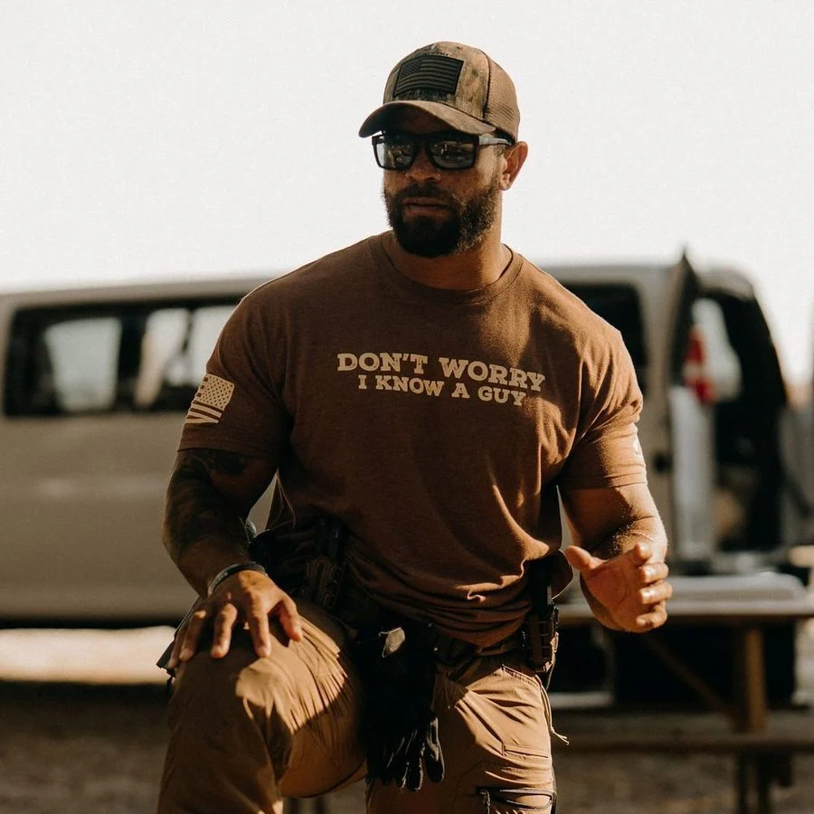I Know A Guy T-Shirt - Heather Brown - Image 3