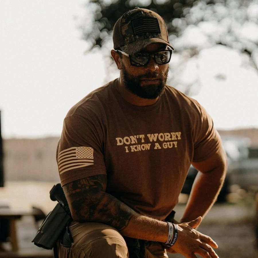 I Know A Guy T-Shirt - Heather Brown - Image 4