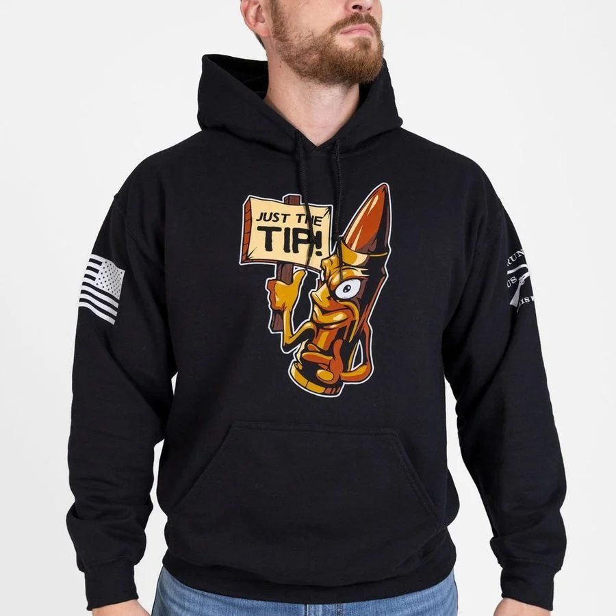 Just The Tip Hoodie - Black - Image 4