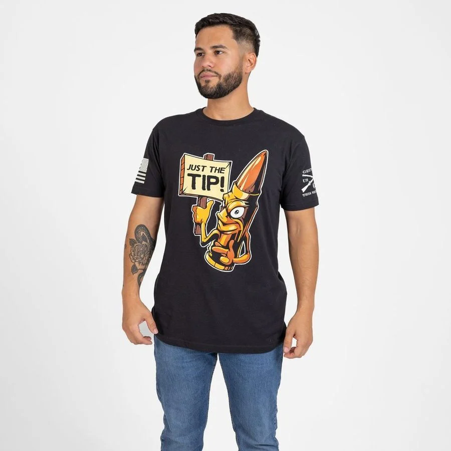 Just The Tip T-Shirt - Black - Image 9