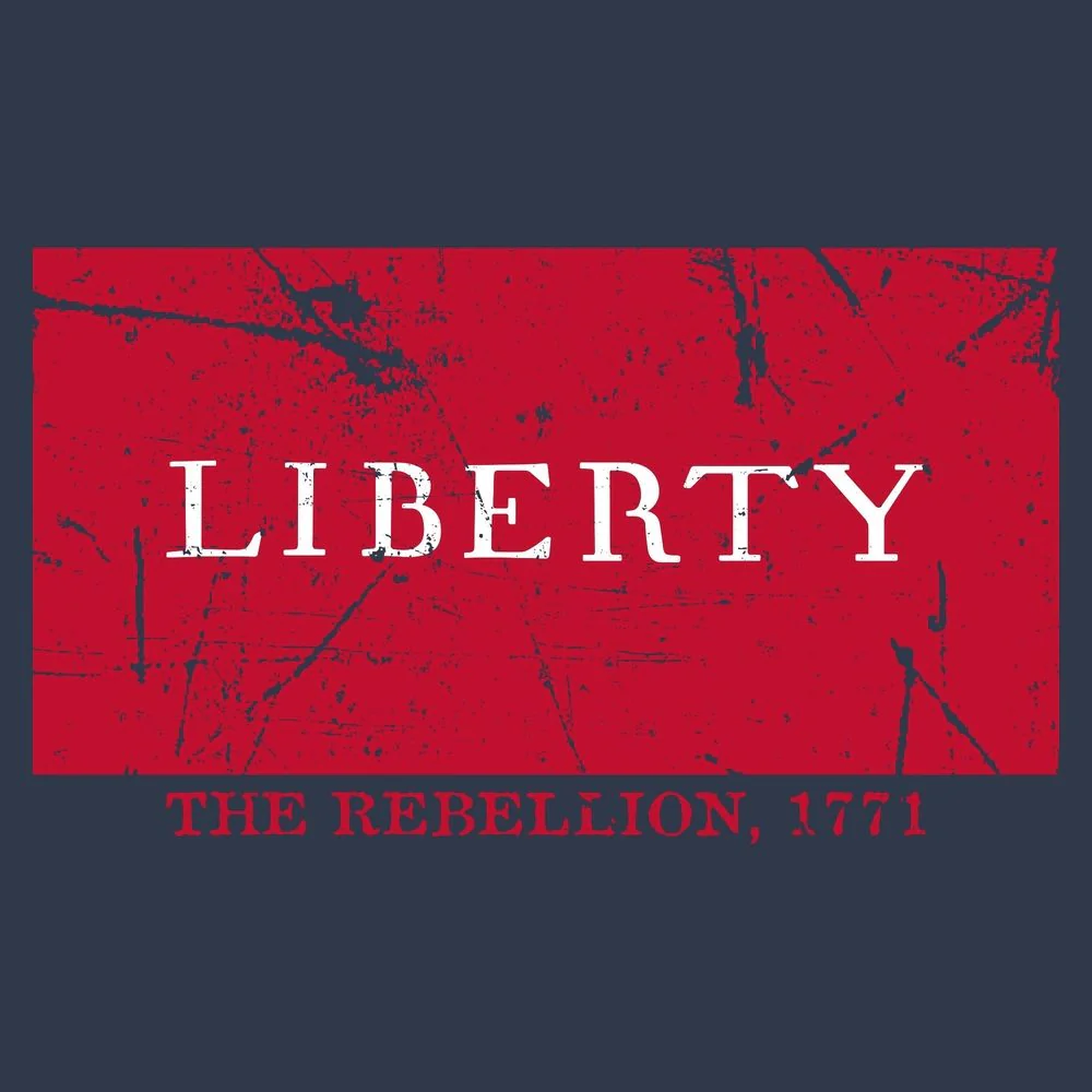 Liberty 1771 Flag T-Shirt - Midnight Navy - Image 3