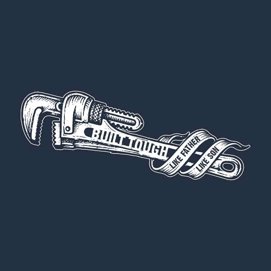 Like Father, Like Son T-Shirt - Midnight Navy - Image 5