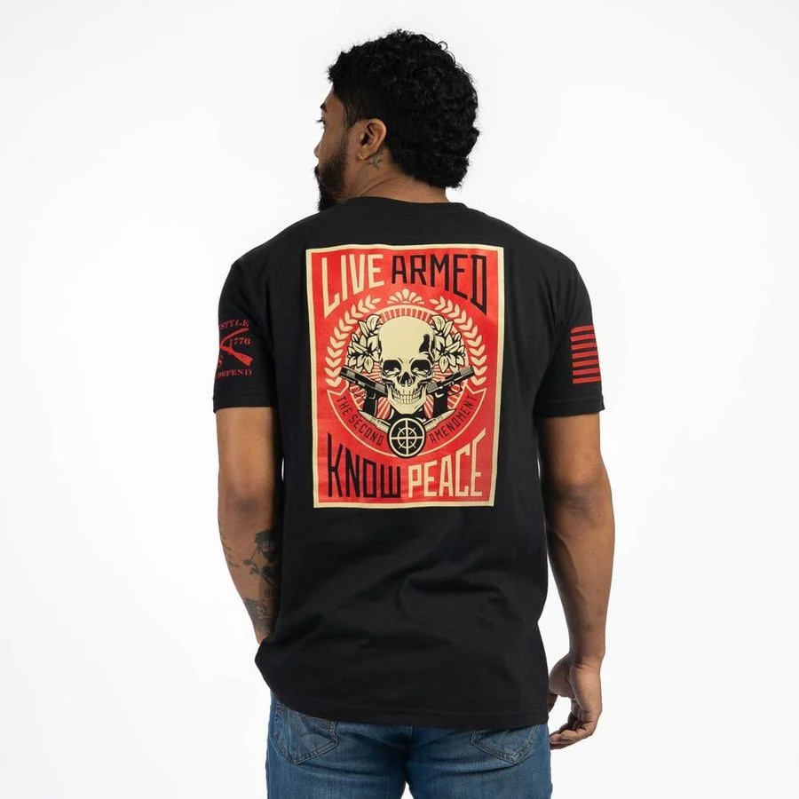 Live Armed T-Shirt - Black - Image 11