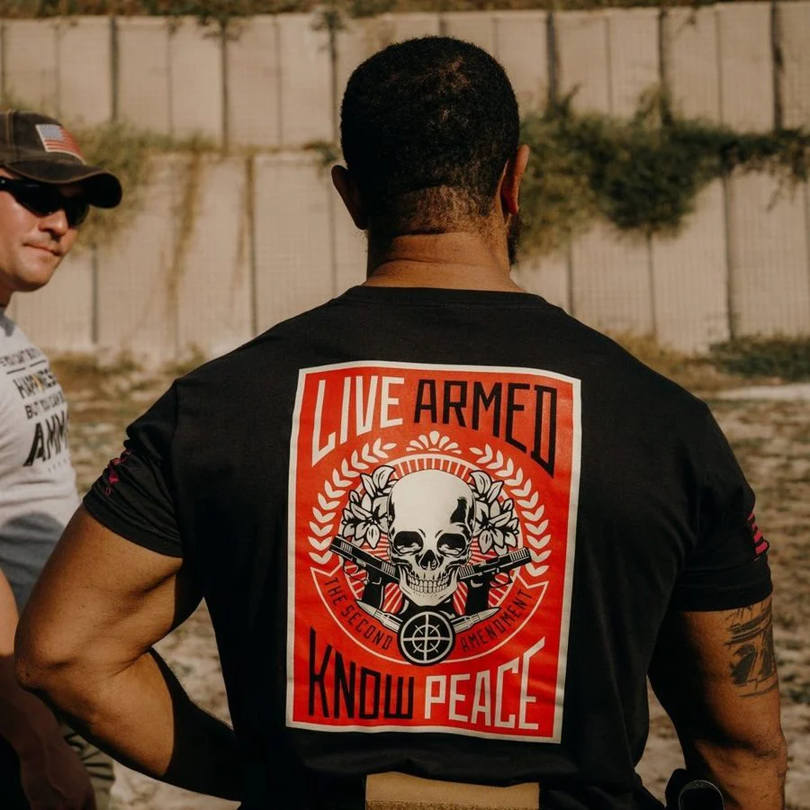 Live Armed T-Shirt - Black - Image 2