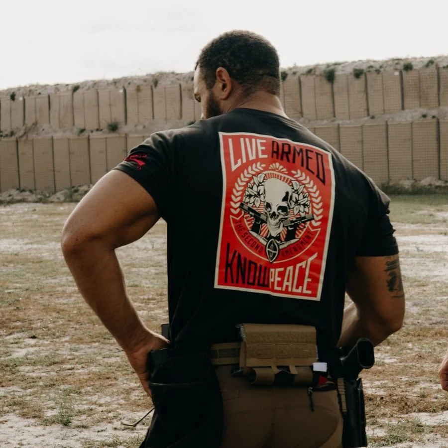 Live Armed T-Shirt - Black - Image 4