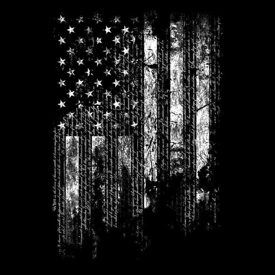 1776 Flag Long Sleeve - Black - Image 7