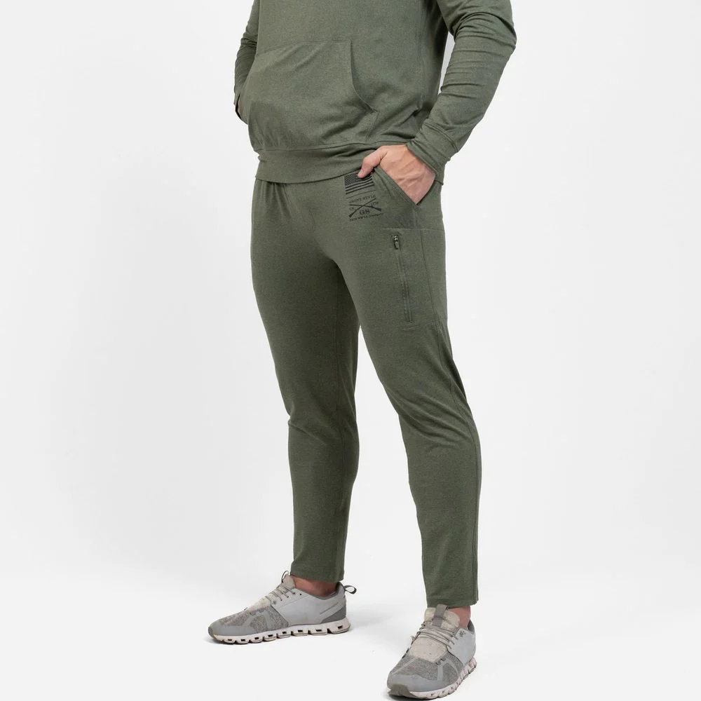 Men's All-Day Jogger - Heather Military Green - Image 3