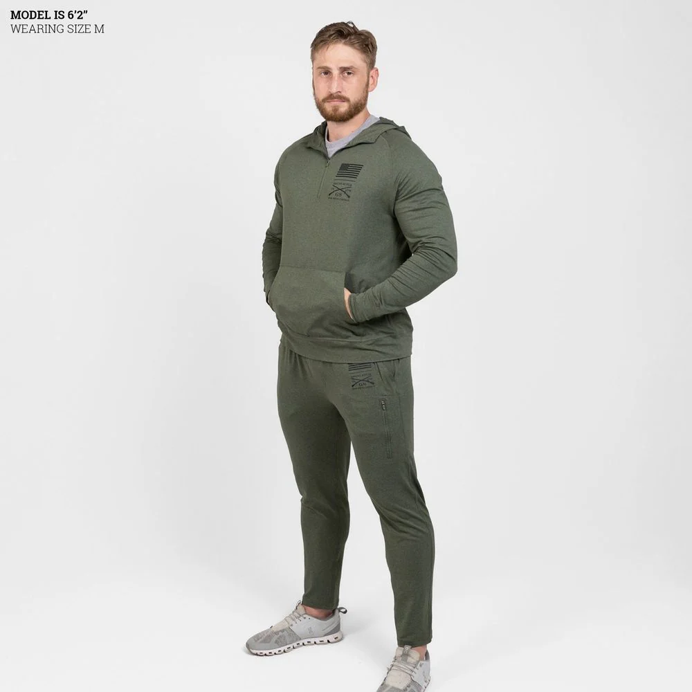 Men's All-Day Jogger - Heather Military Green - Image 6