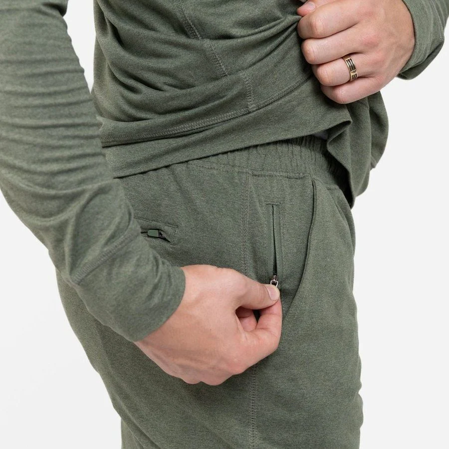 Men's All-Day Short - Heather Military Green - Image 8