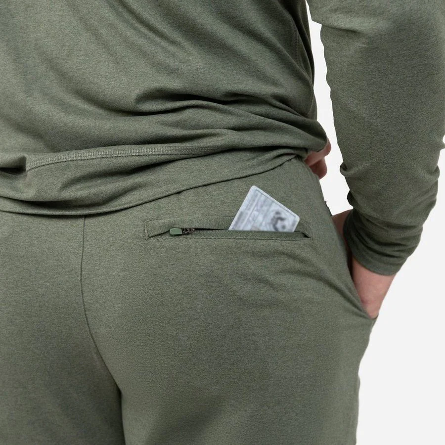 Men's All-Day Short - Heather Military Green - Image 9