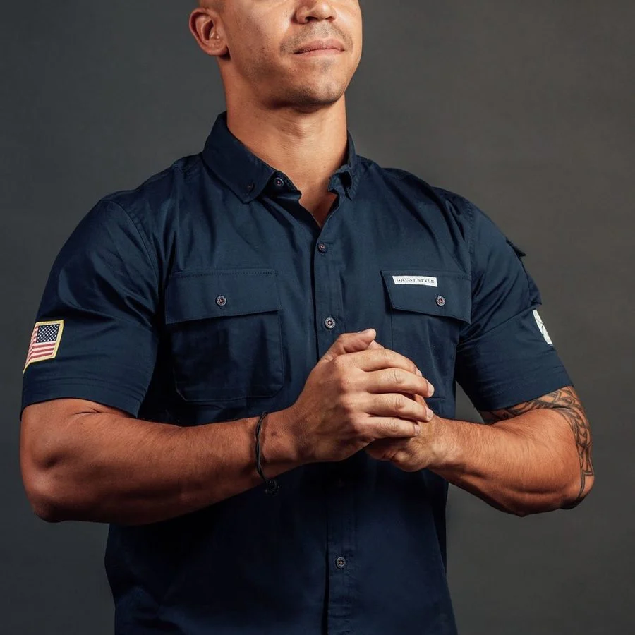 Men's Garage Button Down - Navy - Image 5