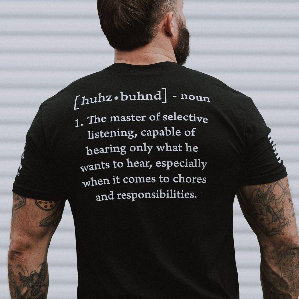 Husband Defined T-Shirt - Black - Image 2