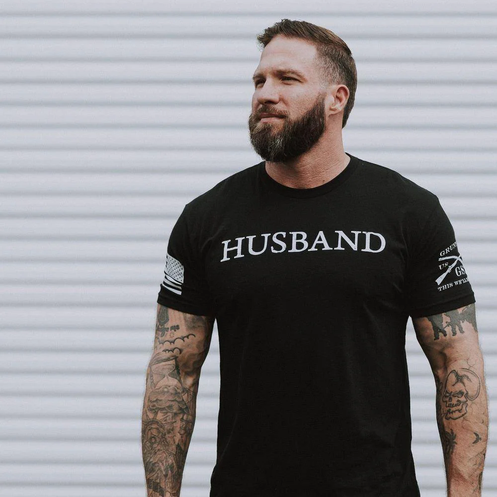 Husband Defined T-Shirt - Black - Image 4