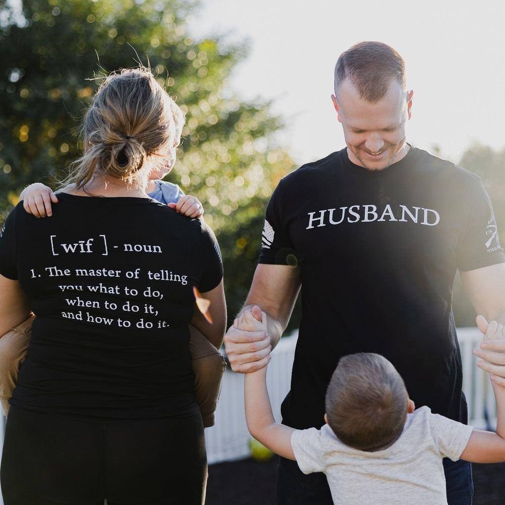 Husband Defined T-Shirt - Black - Image 5