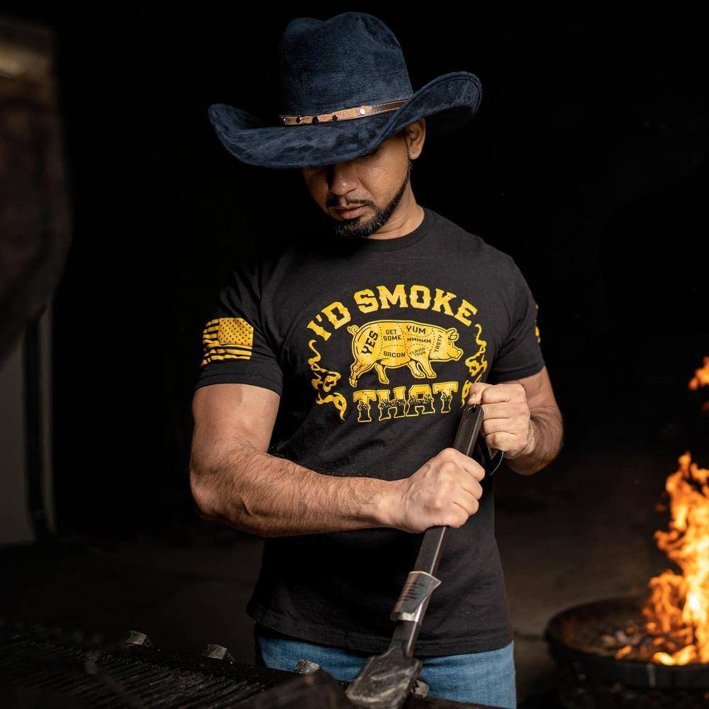 I'd Smoke That T-Shirt - Black - Image 3