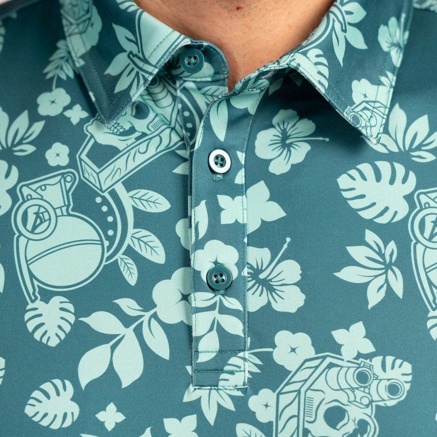Men's Polo - Tropical Death Harbor - Image 11