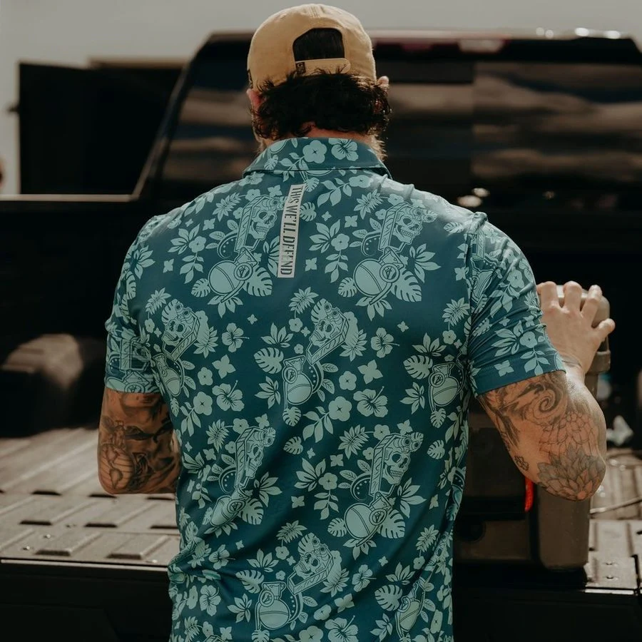 Men's Polo - Tropical Death Harbor - Image 3