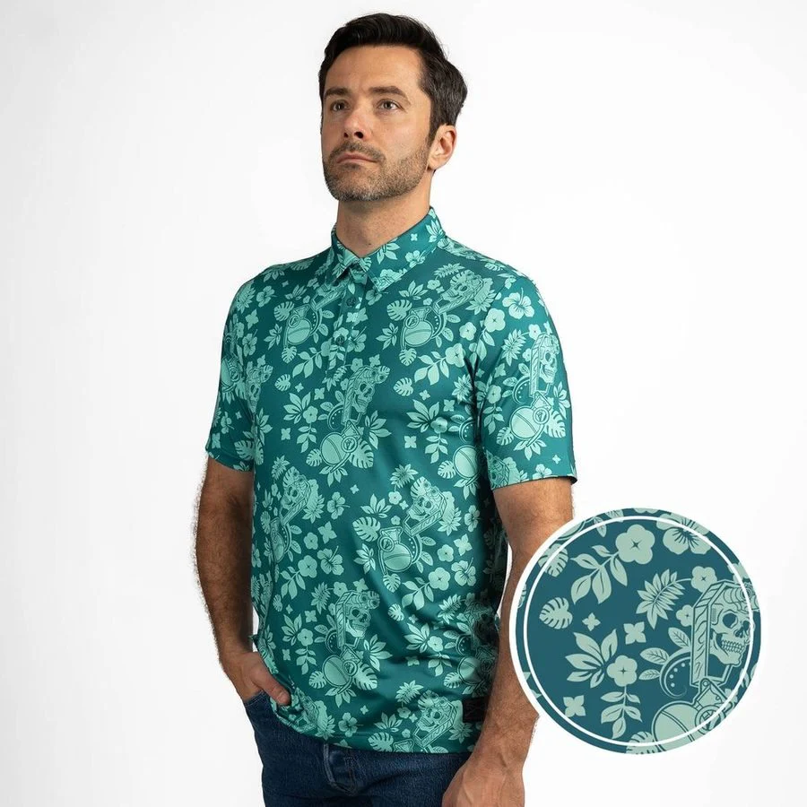Men's Polo - Tropical Death Harbor - Image 6