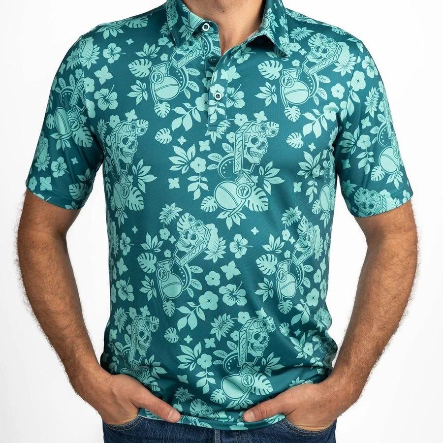 Men's Polo - Tropical Death Harbor - Image 7