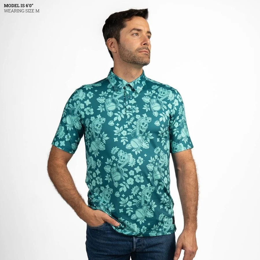 Men's Polo - Tropical Death Harbor - Image 8