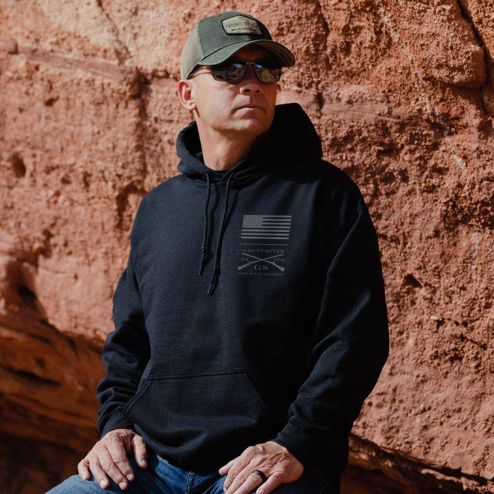 Men's Strength Through Suffering Hoodie - Black - Image 3
