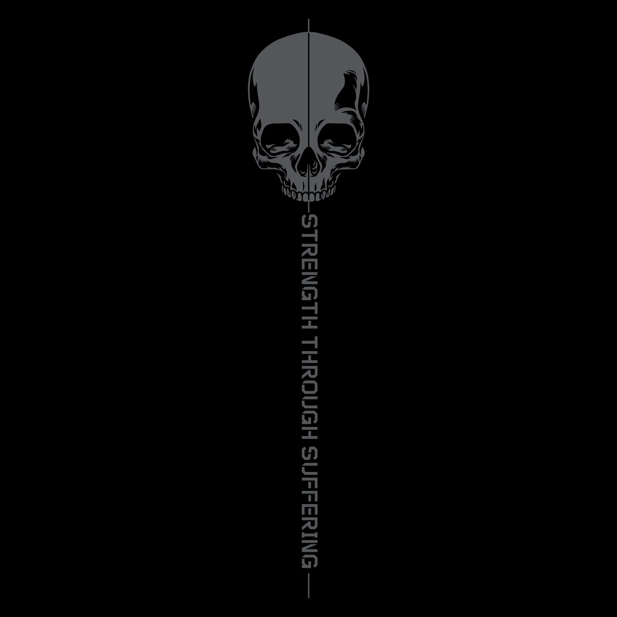 Men's Strength Through Suffering Hoodie - Black - Image 4