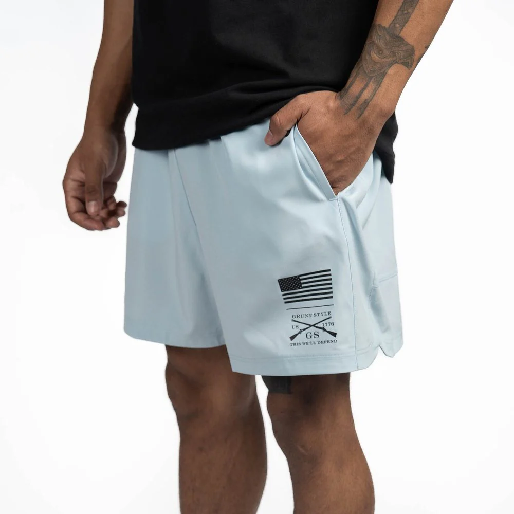 Men's Training Short - Sky Blue - Image 5