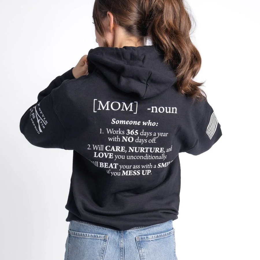 Women's Mom Defined Hoodie - Black - Image 11