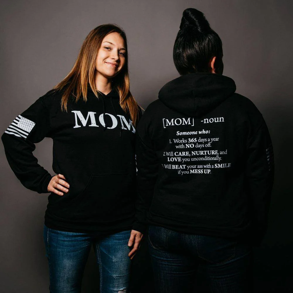 Women's Mom Defined Hoodie - Black - Image 6