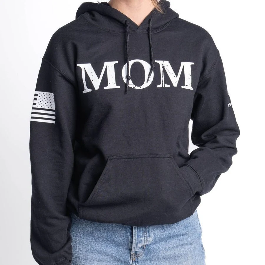 Women's Mom Defined Hoodie - Black - Image 8
