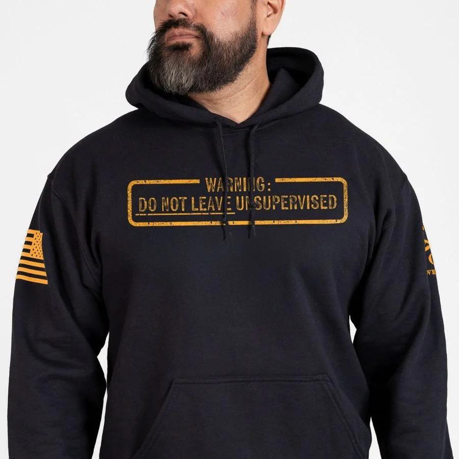 Needs Supervision Hoodie - Black - Image 6