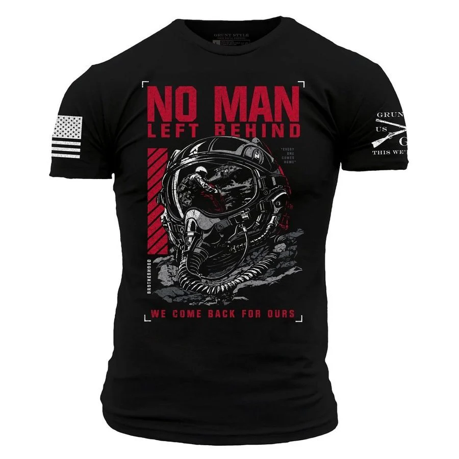 No Man Left Behind T-Shirt - Black